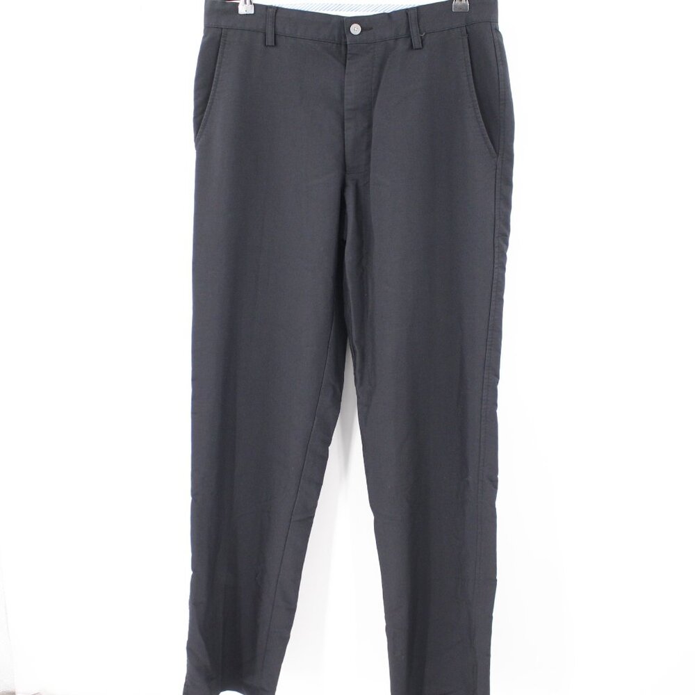 FootJoy Pants Mens 33 L32 Chino Flat Front Straight Leg Performance Golf black